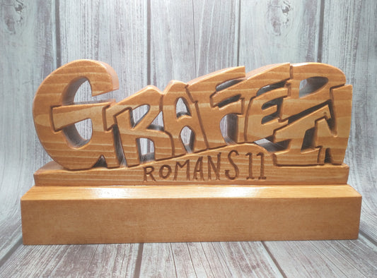 "Grafted In" Wood Carving